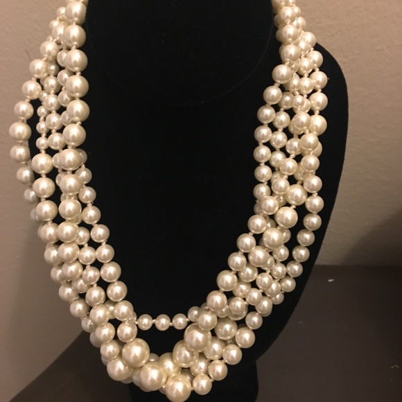 J. Crew Jewelry - J. Crew statement pearl necklace